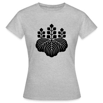 Toyotomi-Clan - Frauen T-Shirt - Grau meliert - Vorne - AI Model Female 172 dark (172cm)