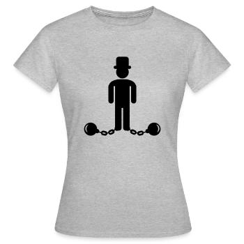 braeutigam - Frauen T-Shirt - Grau meliert - Vorne - AI Model Female 172 dark (172cm)