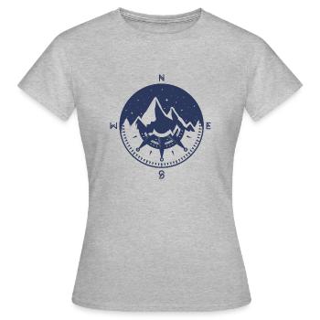 Explore the Nature - Women's T-Shirt - heather grey - Front - AI Model Female 172 dark (172cm)