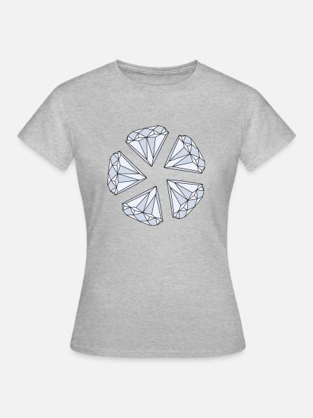 Diamond (diamond) - Women's T-Shirt - heather grey