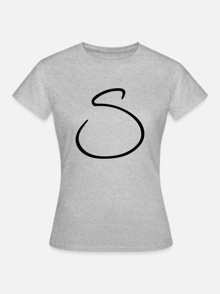 Das S - Frauen T-Shirt - Grau meliert