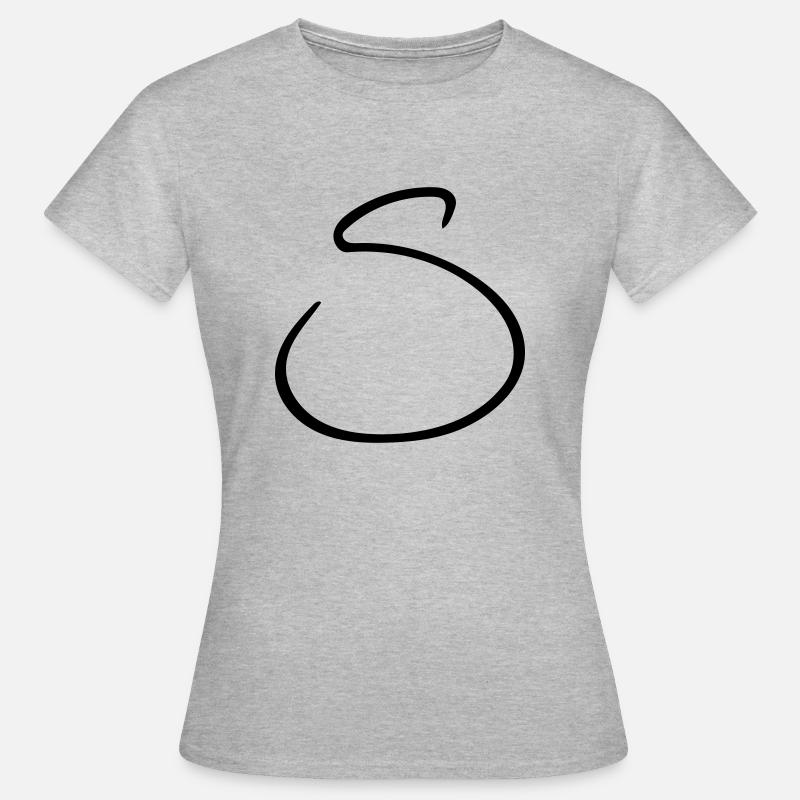 Das S - Frauen T-Shirt - Grau meliert