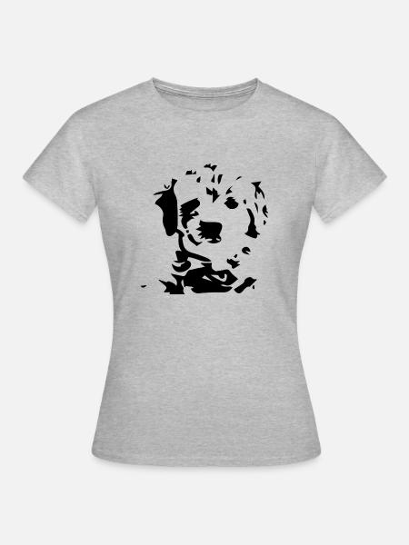 Hund Dog - Dame-T-shirt - grå meleret