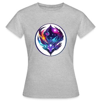 Regarder dans l’espace - T-shirt Femme - gris chiné - Devant - AI Model Female 172 dark (172cm)