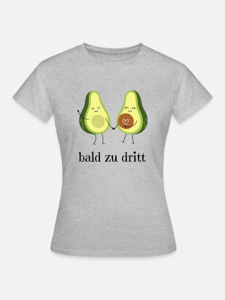 bald zu dritt - Frauen T-Shirt - Grau meliert