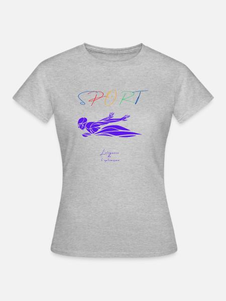 Natation - T-shirt Femme - gris chiné