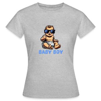 bébé - T-shirt Femme - gris chiné - Devant - AI Model Female 172 dark (172cm)