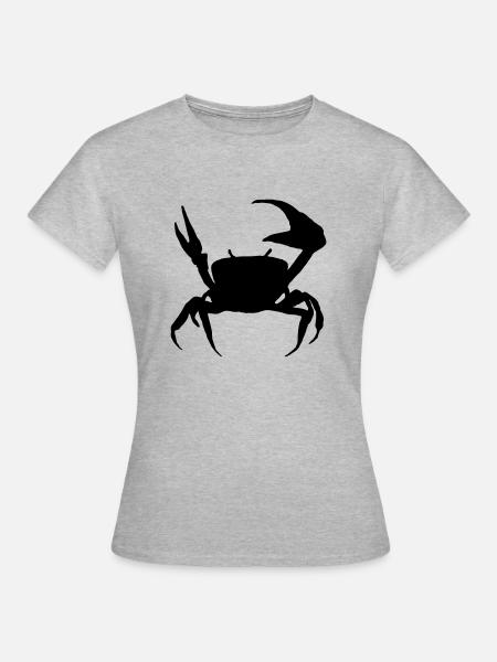 Sternzeichen Krebs - Frauen T-Shirt - Grau meliert
