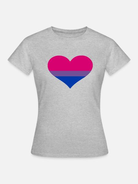 Bisexuell - Frauen T-Shirt - Grau meliert