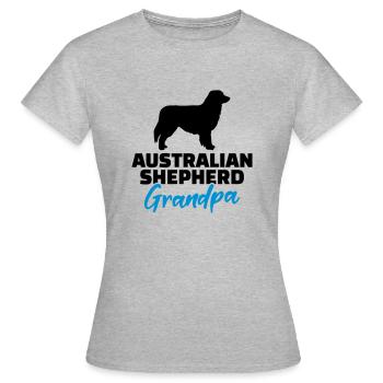 Australian shepherd - T-shirt Femme - gris chiné - Devant - AI Model Female 172 dark (172cm)