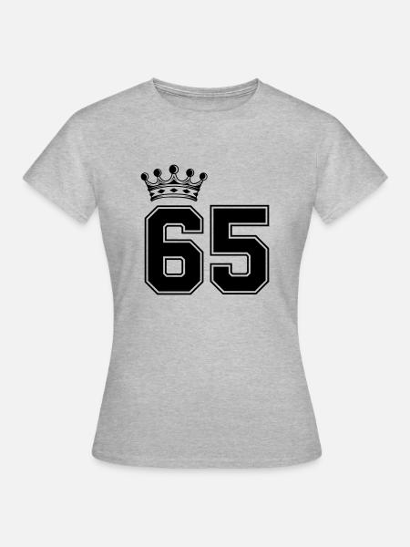 65 krone - Frauen T-Shirt - Grau meliert