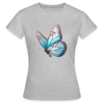 Papillon - Légèreté Envolée - T-shirt Femme - gris chiné - Devant - AI Model Female 172 dark (172cm)