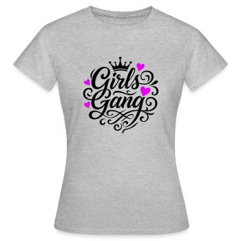 Gang de filles - T-shirt Femme - gris chiné - Devant - AI Model Female 172 dark (172cm)