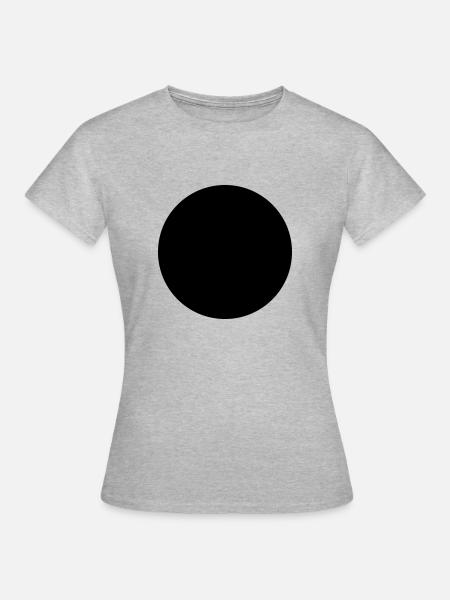Kreis - punkt - Frauen T-Shirt - Grau meliert