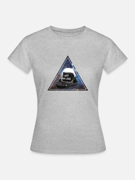 Need space - Frauen T-Shirt - Grau meliert