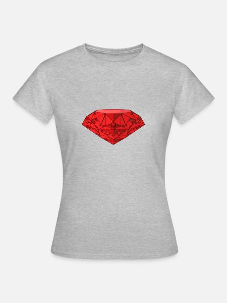 Jewel - Frauen T-Shirt - Grau meliert