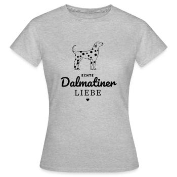 Genuine Dalmatians love - Women's T-Shirt - heather grey - Front - AI Model Female 172 dark (172cm)