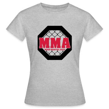mma - T-shirt Femme - gris chiné - Devant - AI Model Female 172 dark (172cm)