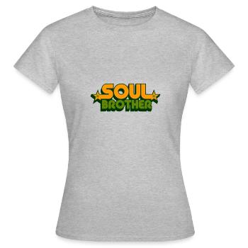 soul brother - T-shirt Femme - gris chiné - Devant - AI Model Female 172 dark (172cm)
