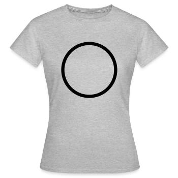 circle - Women's T-Shirt - heather grey - Front - AI Model Female 172 dark (172cm)