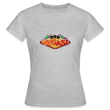 Las Vegas Würfel Chip Cocktail - Frauen T-Shirt - Grau meliert - Vorne - AI Model Female 172 dark (172cm)