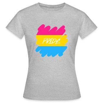 Pan Pride - Pride - Women's T-Shirt - heather grey - Front - AI Model Female 172 dark (172cm)