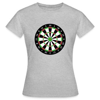 Fléchettes Fléchettes Fléchettes fléchettes - T-shirt Femme - gris chiné - Devant - AI Model Female 172 dark (172cm)