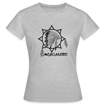 Mescalero Apache Indien - T-shirt Femme - gris chiné - Devant - AI Model Female 172 dark (172cm)