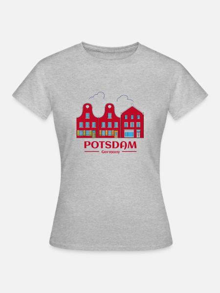 potsdam_stadt - Frauen T-Shirt - Grau meliert