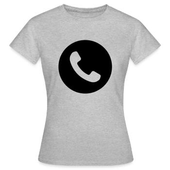 Telephone - Women's T-Shirt - heather grey - Front - AI Model Female 172 dark (172cm)