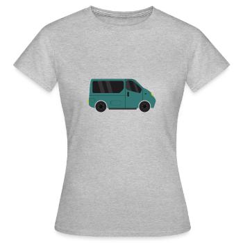 van - Women's T-Shirt - heather grey - Front - AI Model Female 172 dark (172cm)