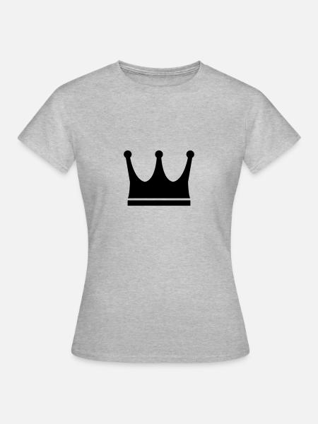 Krone - Frauen T-Shirt - Grau meliert