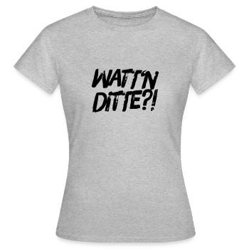 ich bin verwirrt - Frauen T-Shirt - Grau meliert - Vorne - AI Model Female 172 dark (172cm)