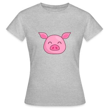 blockedTitle - T-shirt Femme - gris chiné - Devant - AI Model Female 172 dark (172cm)