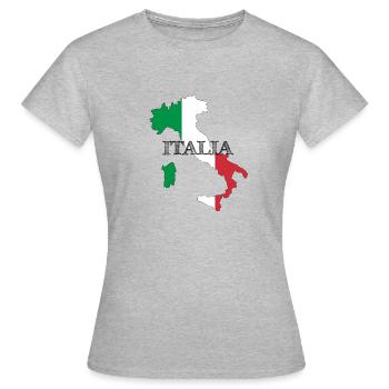 ITALY - Women's T-Shirt - heather grey - Front - AI Model Female 172 dark (172cm)
