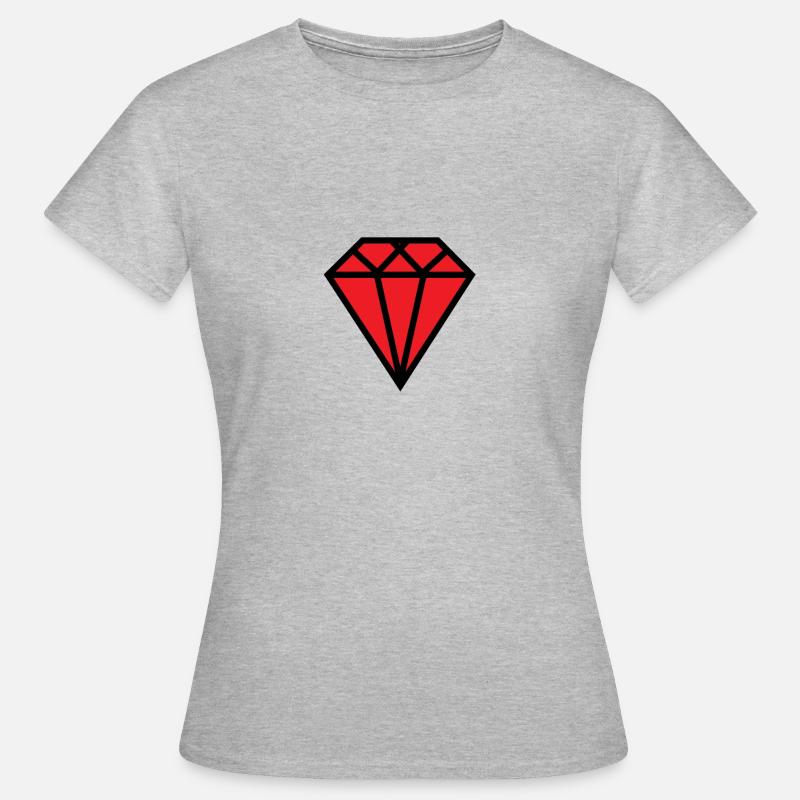 ruby - Women's T-Shirt - heather grey