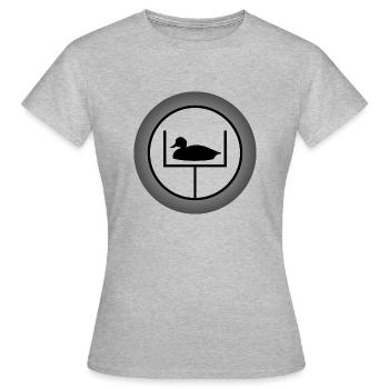 hunting telescope duck hut gabion ton gift - Women's T-Shirt - heather grey - Front - AI Model Female 172 dark (172cm)
