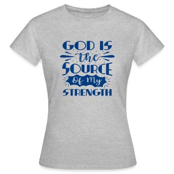 God Is The - Women's T-Shirt - heather grey - Front - AI Model Female 172 dark (172cm)