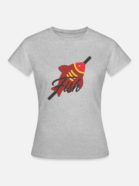 Fish - Frauen T-Shirt - Grau meliert