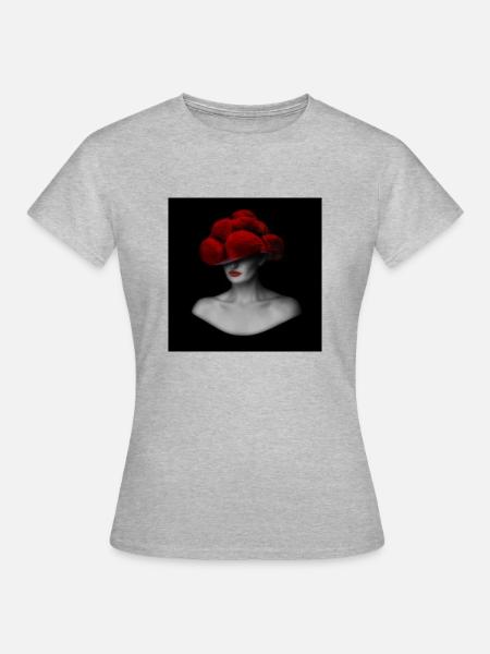 Schwarzwald Lady 1.0 - Frauen T-Shirt - Grau meliert