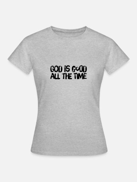 Gott ist wunderbar - Frauen T-Shirt - Grau meliert