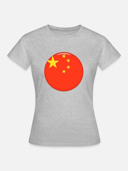 China - Frauen T-Shirt - Grau meliert