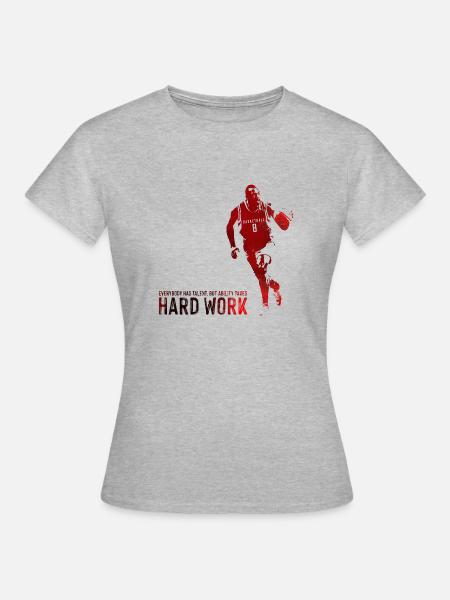 Basketball - Frauen T-Shirt - Grau meliert