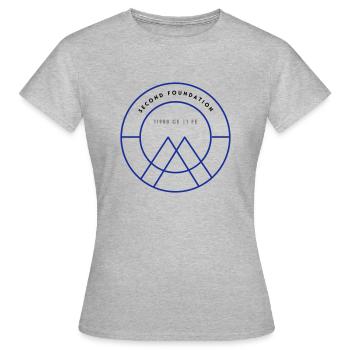 Deuxième Fondation - T-shirt Femme - gris chiné - Devant - AI Model Female 172 dark (172cm)