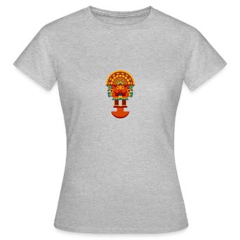Inca Art - T-shirt Femme - gris chiné - Devant - AI Model Female 172 dark (172cm)