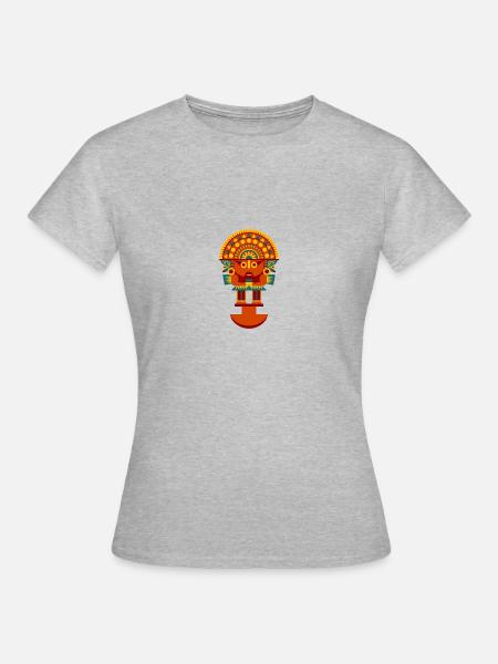 Inka-Kunst - Frauen T-Shirt - Grau meliert