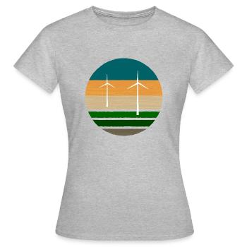 Énergie renouvelable Environnement - T-shirt Femme - gris chiné - Devant - AI Model Female 172 dark (172cm)