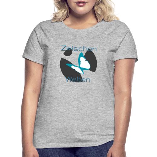 Zwischen-Welten Logo mit Schrift - Frauen T-Shirt