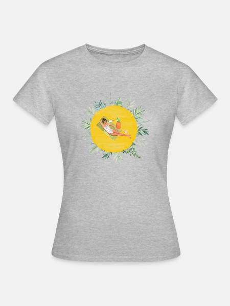 Sommerurlaub - Frauen T-Shirt - Grau meliert