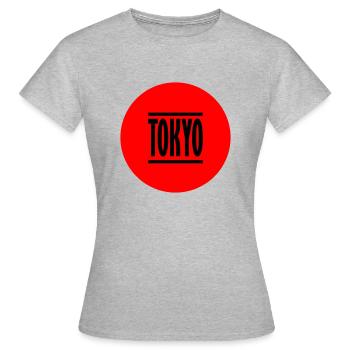 TOKYO - Women's T-Shirt - heather grey - Front - AI Model Female 172 dark (172cm)